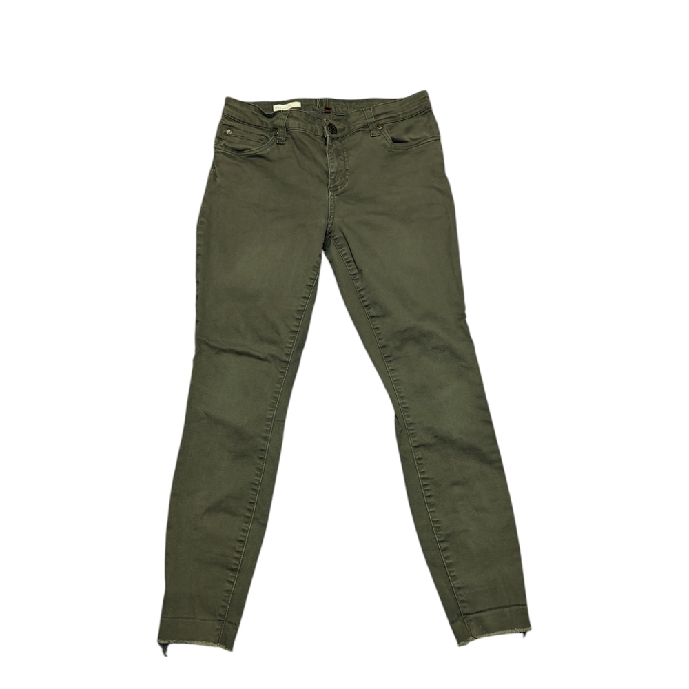 Kut From The Kloth Olive Green  Carlo Ankle Skinny  Women's Jean Size 6